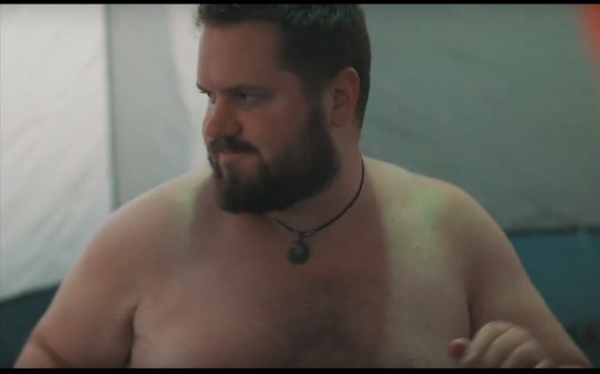 BaraDetectives's tweet photo. So there was a little micro budget indie gay bear slasher film I was in called “Bear Creek”. Well, there’s going to be a “part two”, and hopefully  a directors cut of the first movie (with better sound). There’s a few more shots of this scene that I know exist. https://t.co/MlPasnTnly