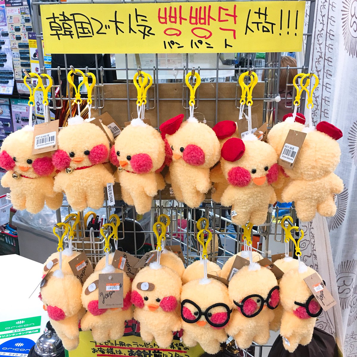 ヴィレッジヴァンガードイオン秋田中央 בטוויטר 韓国で大人気のひよこのキャラクター パンパントちゃんが入荷しましたよー ｕ ᴗ ｕ かっわいい