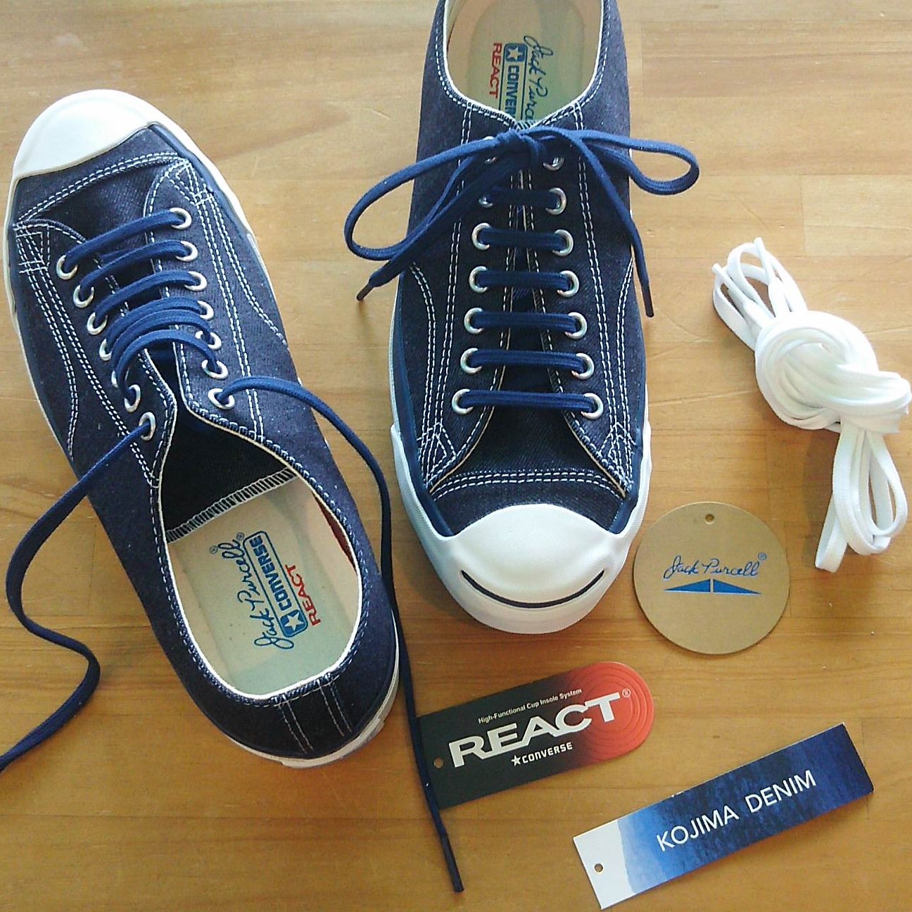 converse jack purcell kojima denim