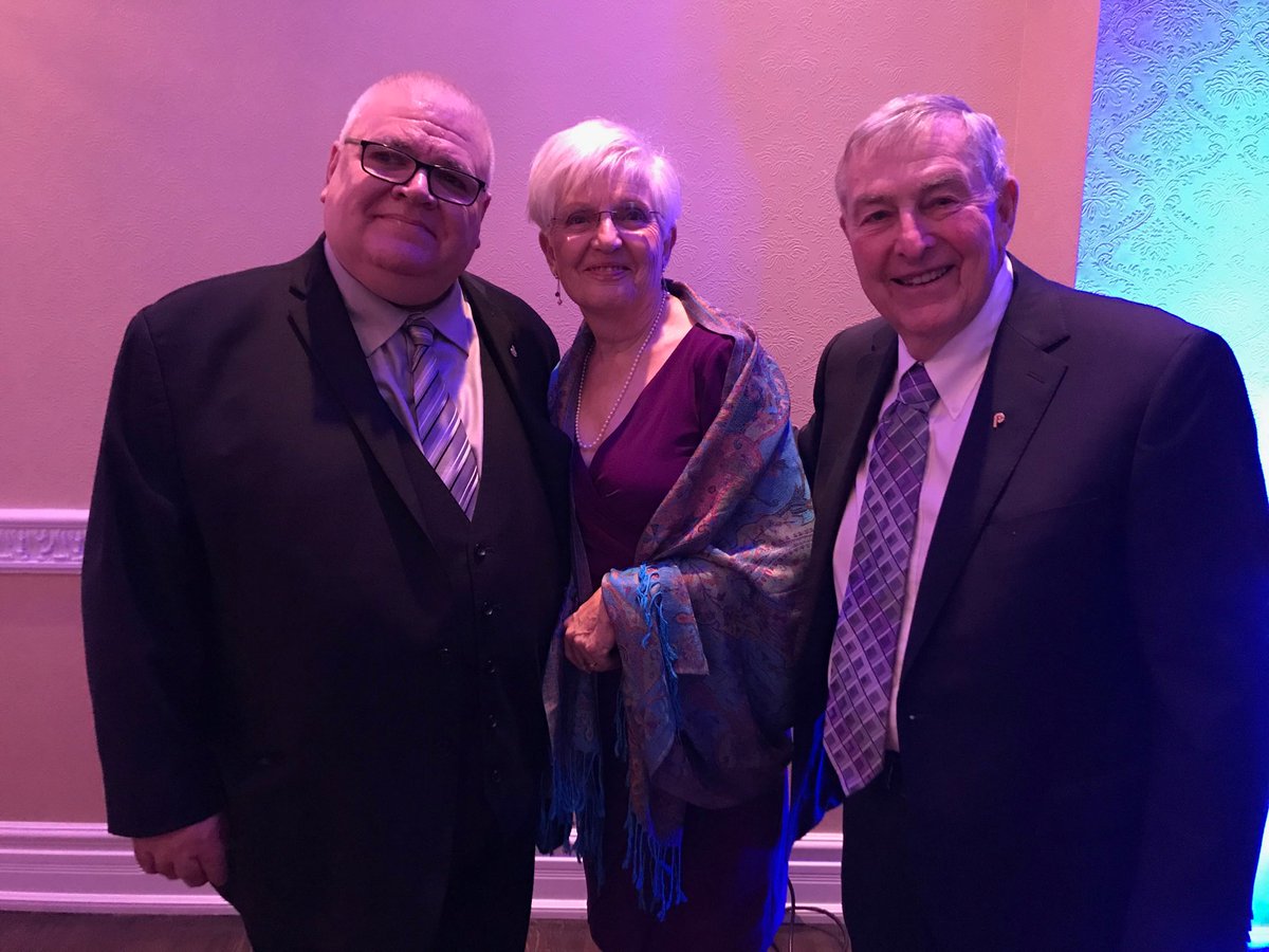 A privilege for Doreen and I to join Vince Savoia at the Tema Conter Gala to honour first responders. Thanks to our Volunteer firefighters and all EMS workers. Hopefully funds raised will assist with PTSD research.