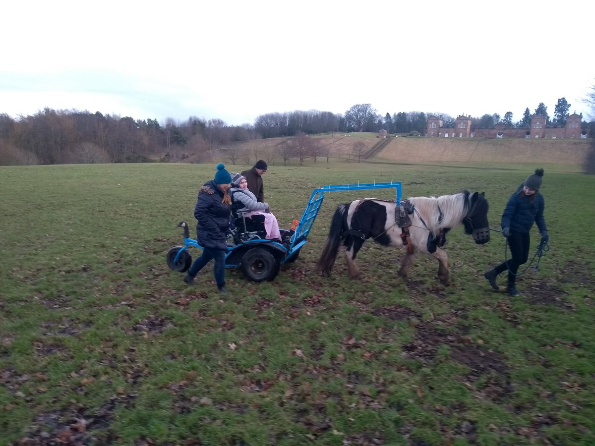ponyaccess's tweet photo. Lesley and Poppy working with Obama at #Chatelherault for @PAMIS_Scotland @SLLeisCulture
#InclusiveCountryside https://t.co/jxRKLliYE5