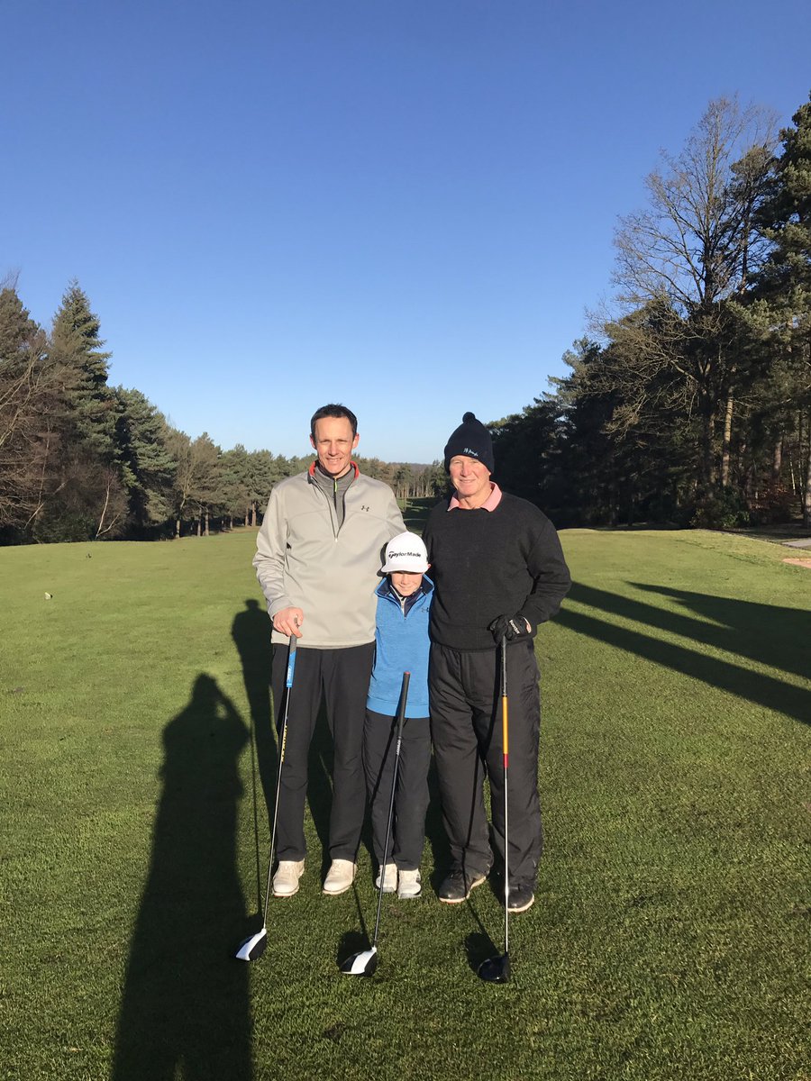 PedroLemosGolf's tweet photo. Great day to play golf @FoxhillsSurrey Lovely to see our Junior member Evan Taylor taking Dad and Grandad for 18 Holes @Taylor5Clare #juniorwin #familygolf https://t.co/DjdEfn5w2S