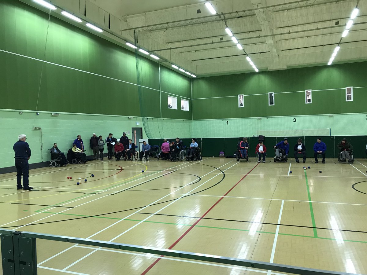 Are their off!! First round of <a href="/BocciaEngland/">Boccia England</a> West Midlands comp matches of 2018 are underway @Perdiswell_LC Good Luck to all the teams