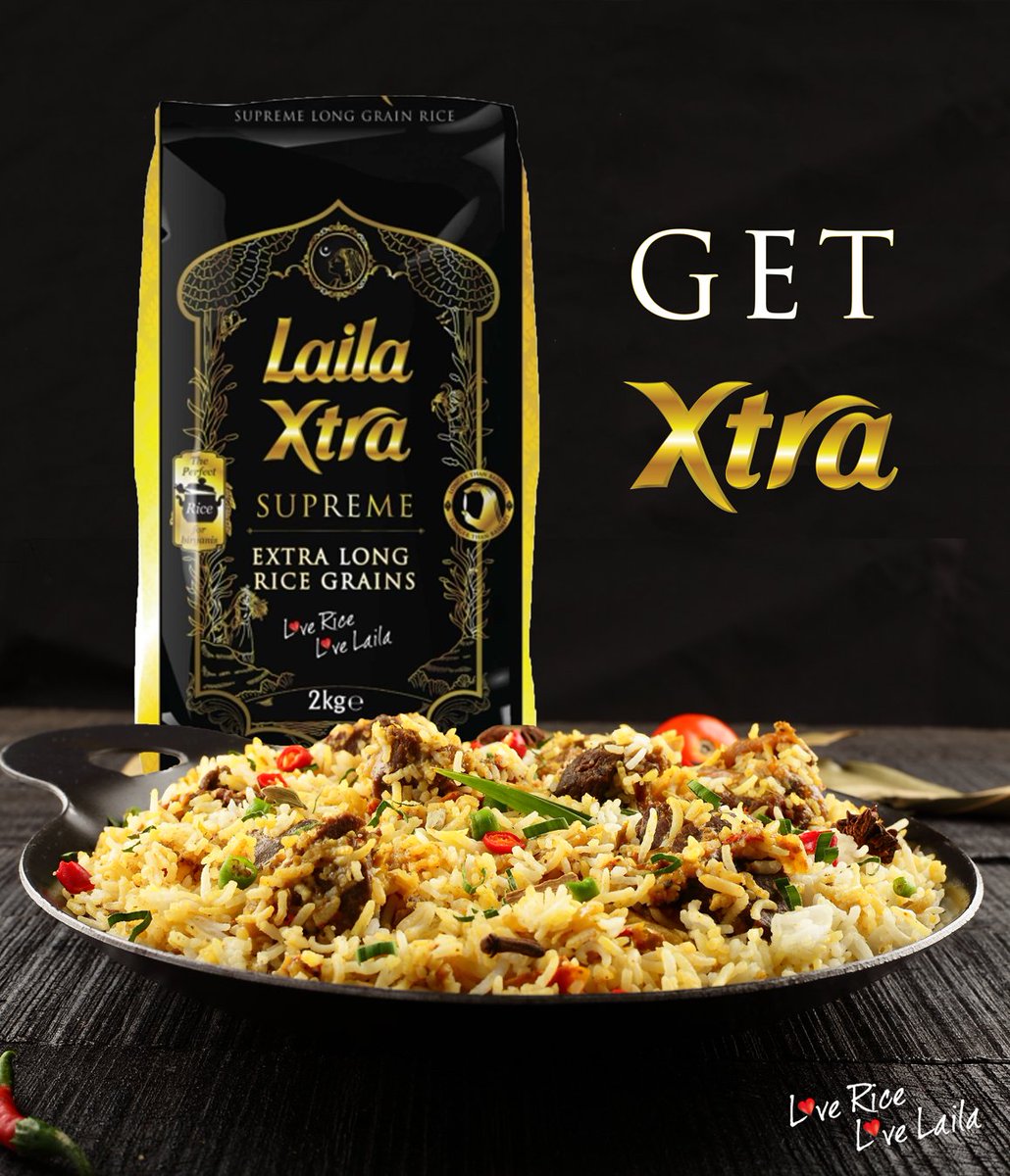 LailaFoods's tweet photo. Our Laila Xtra rice is absolutely perfect for biriyanis 👌👌 #getxtra #foodie #tastesgood #hungry #eating #cooking #foodphotography #foodlover #foodpic #foodies #foods https://t.co/w8qN4g8GEx