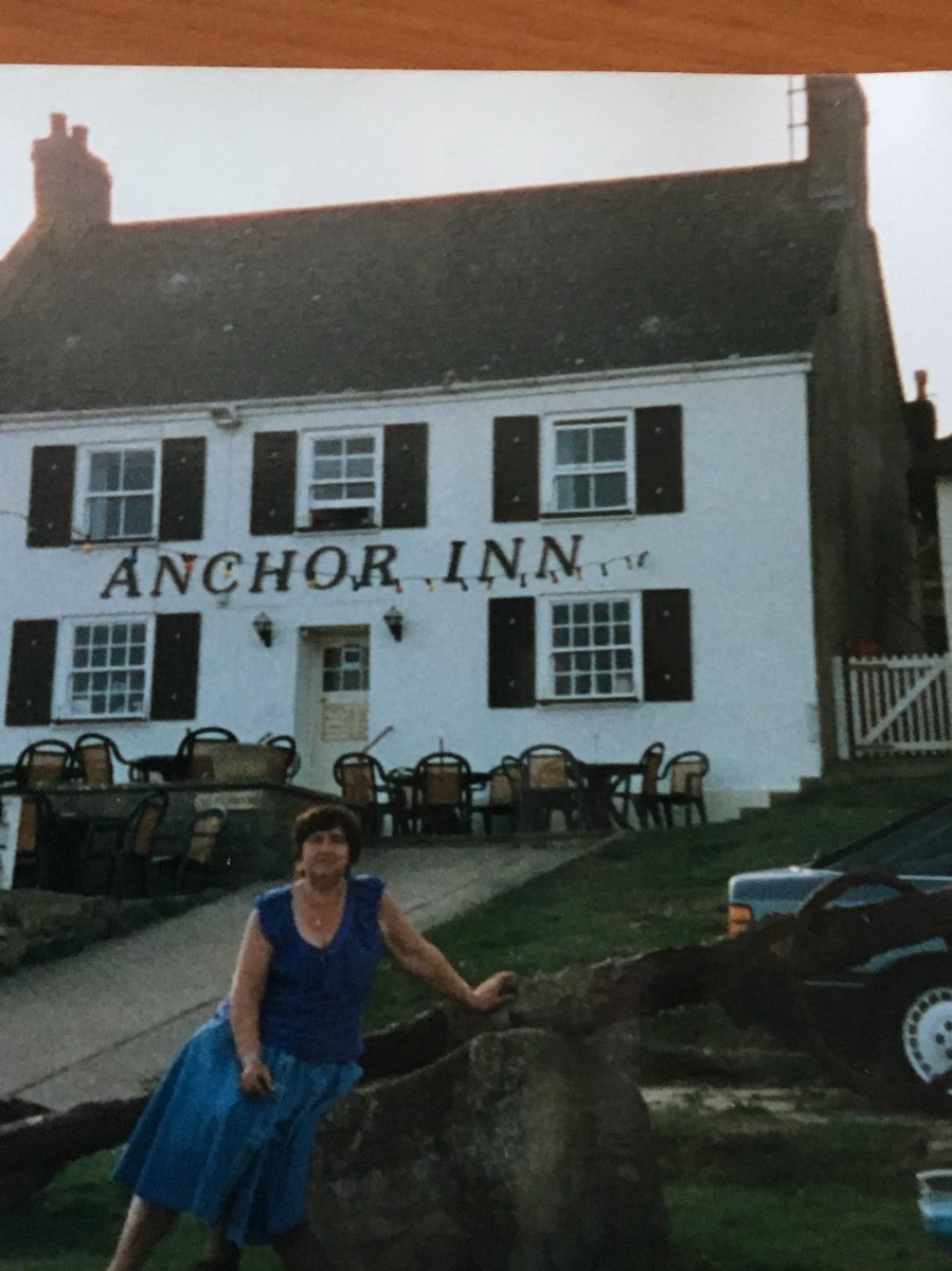 animal38's tweet photo. @AnchorAtSeatown Having a sort out yesterday and found these old photos of my mum visiting the Anchor, showing her where I used to spend a lot of time when I worked at Lyme Regis. #goodtimes https://t.co/LClFongadX