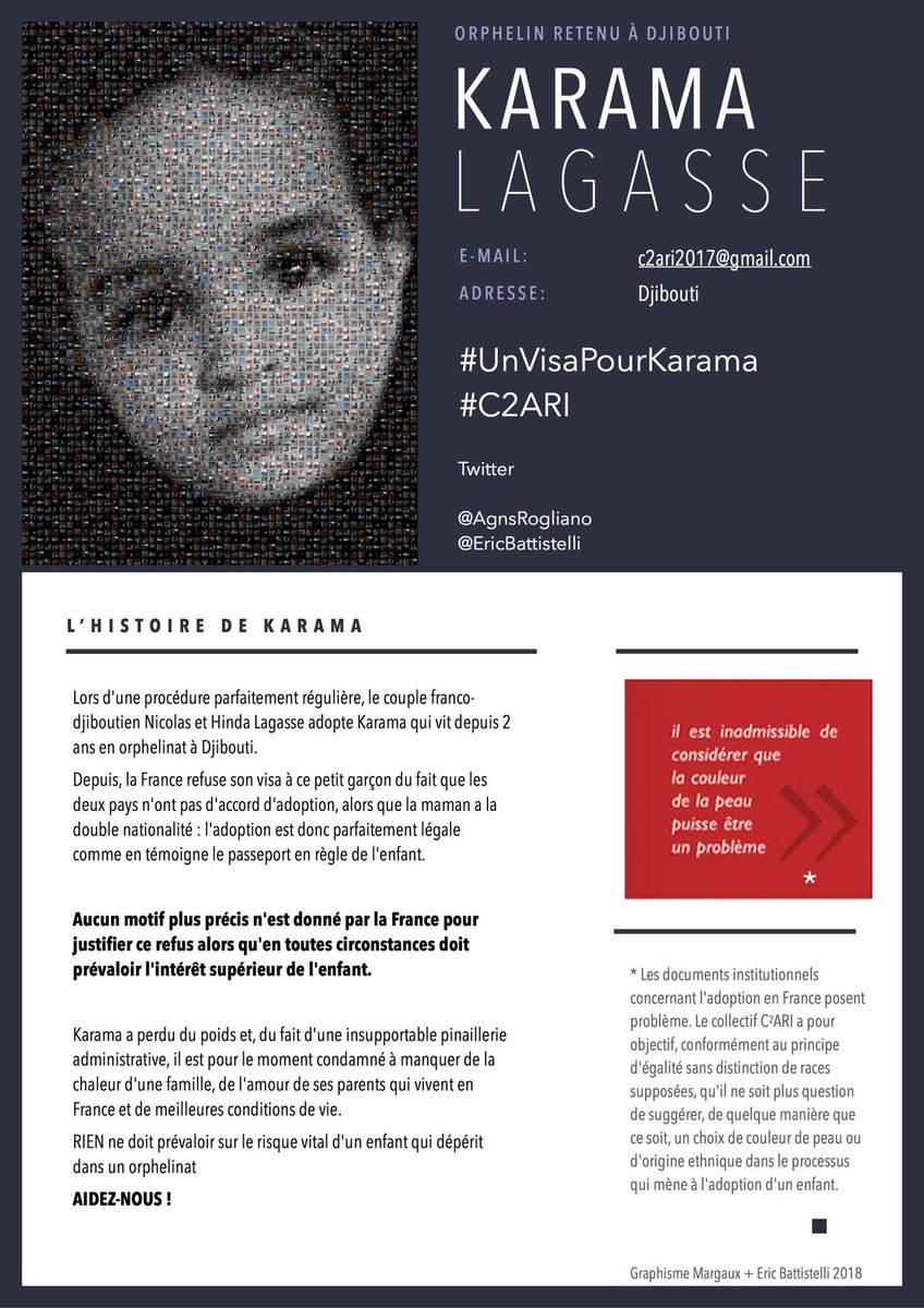 @EnMarcheINTER Un grand merci à Madame la Députée des Français à l’étranger @Amelia_LKF LAKRAFI pour son son soutien sans réserves et interventions près Ministre @JY_LeDrian et l’Ambassadeur à #Djibouti  @ChrisGuilhou pour visa #Karama qu’il puisse ENFIN  vivre avec ses parents