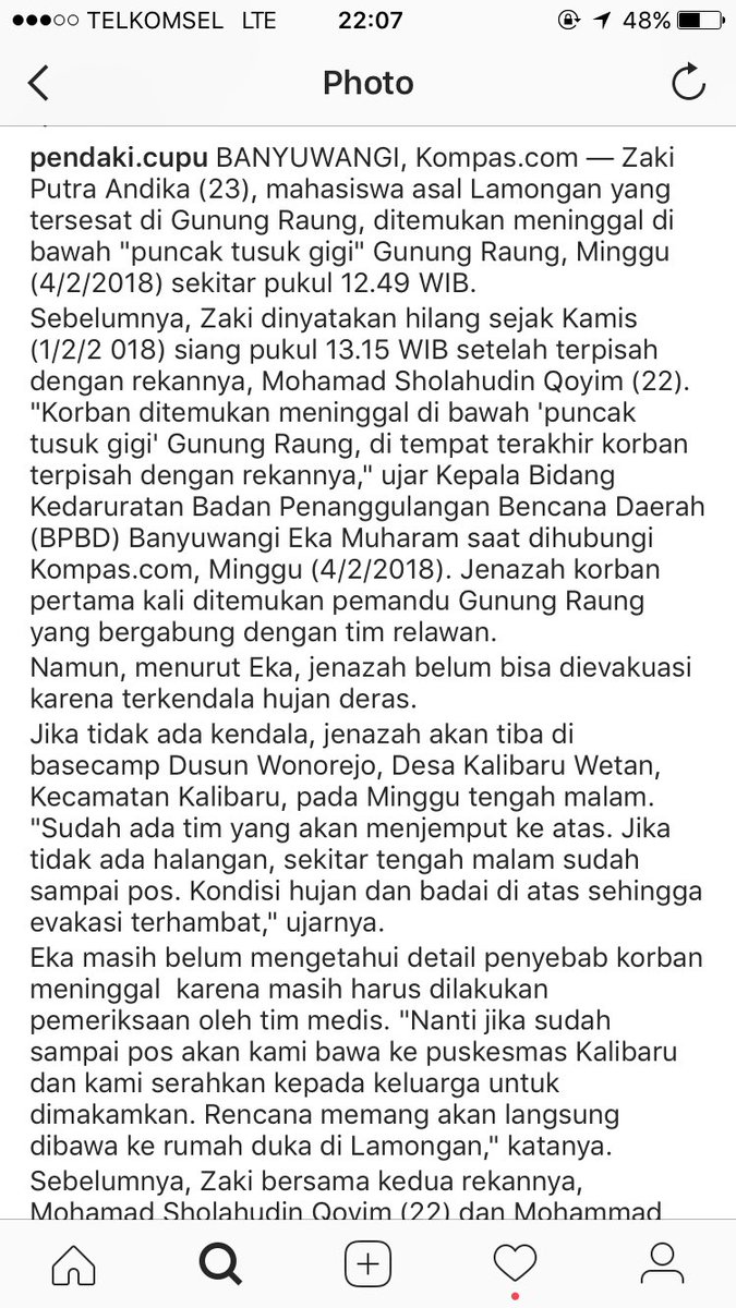 To On Twitter Ini Merupakan Sinopsis Kemalangan Jiwa Di Gunung Raung