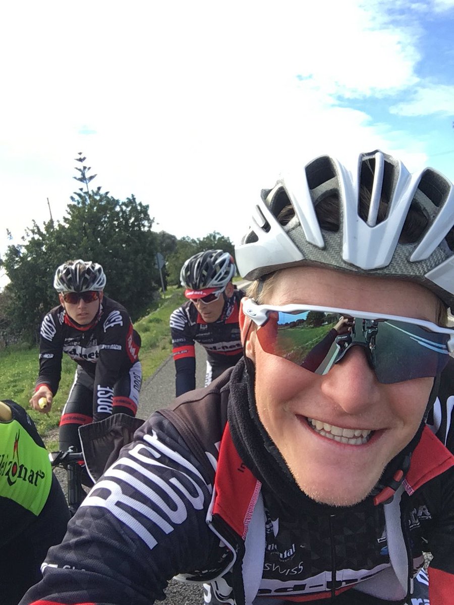 Patefelt's tweet photo. @radnetROSETeam  little bit fresh but sunny #Mallorca https://t.co/CfhM9h2r2x