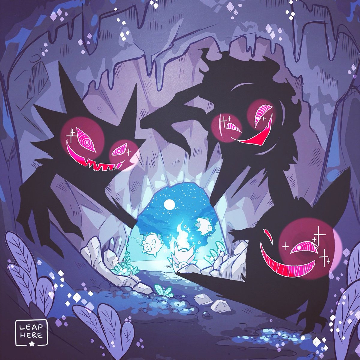 leaphere_'s tweet photo. "They don't realize it, yet💜"
#pokemon illust. for @ghoststoriesart https://t.co/HPn7E9IRv8