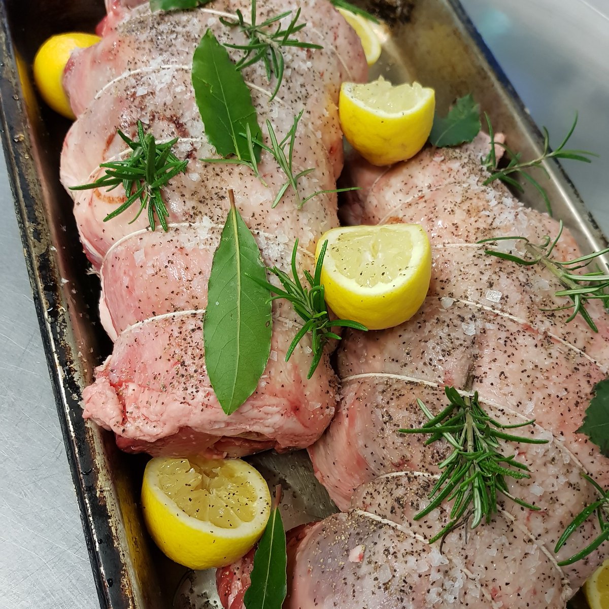 The_DolphinInn's tweet photo. Spot of #aldevalley mutton from @SalterandKing for lunch today.. in the oven, cooking slowly. #muttonweek https://t.co/0ToVaQNV0C