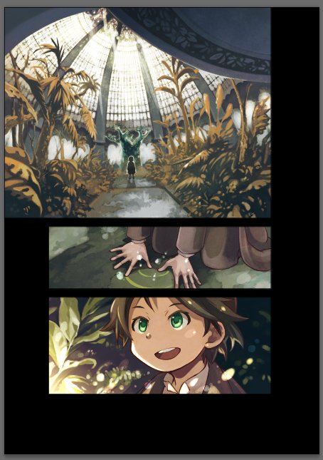 19世紀植物採集漫画「アルボスアニマ」は現在4巻まで発売中!お試し読みやキャラ相関図が見られる公式ページはこちらからー!https://t.co/lCDsLZHLrJ 温室育ちのモヤシ主人を護衛する元海賊兄ちゃんと復讐の弓っ娘がすごく立ち回るよ! 