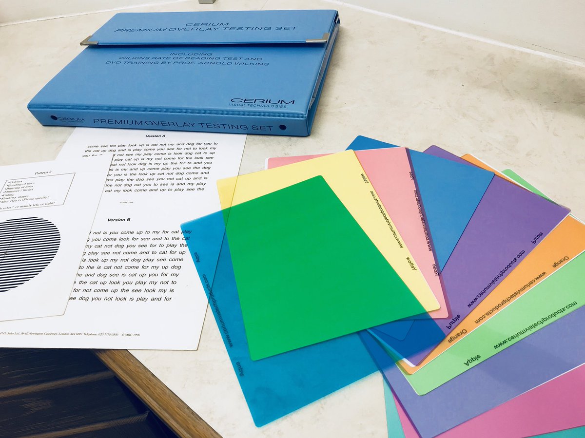 An absolute pleasure working with Tia to find her preferred <a href="/ceriumoptical/">Cerium Optical UK</a> orange overlay, increasing her reading rate by 20%. Well done Tia! #visualstress #dyslexia #cumbria