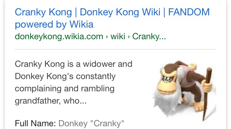 Cranky Kong, Wiki Donkey kong