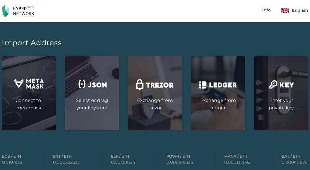 ICODrops's tweet image. Mainnet of @KyberNetwork has been launched - kyber.network. Looking great so far! Supports Nano, Trezor + the transactions are quick. 10 coins listed now, but they will scale soon. Announcement: goo.gl/8PoKCx