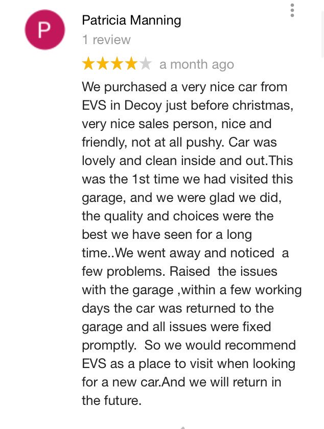 AutoMightyUK's tweet photo. More fantastic reviews, and a great start to 2018. Great work team EVS and all the people that help and support us.... https://t.co/zB5uKnqcLI