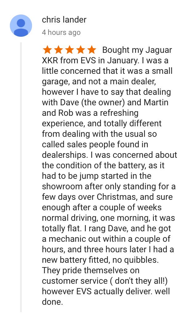 AutoMightyUK's tweet photo. More fantastic reviews, and a great start to 2018. Great work team EVS and all the people that help and support us.... https://t.co/lkL3G73YGB
