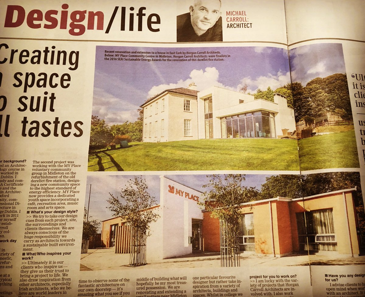Thanks to @aileenleecork for the article in yesterday’s <a href="/irishexaminer/">Irish Examiner</a> #designlife