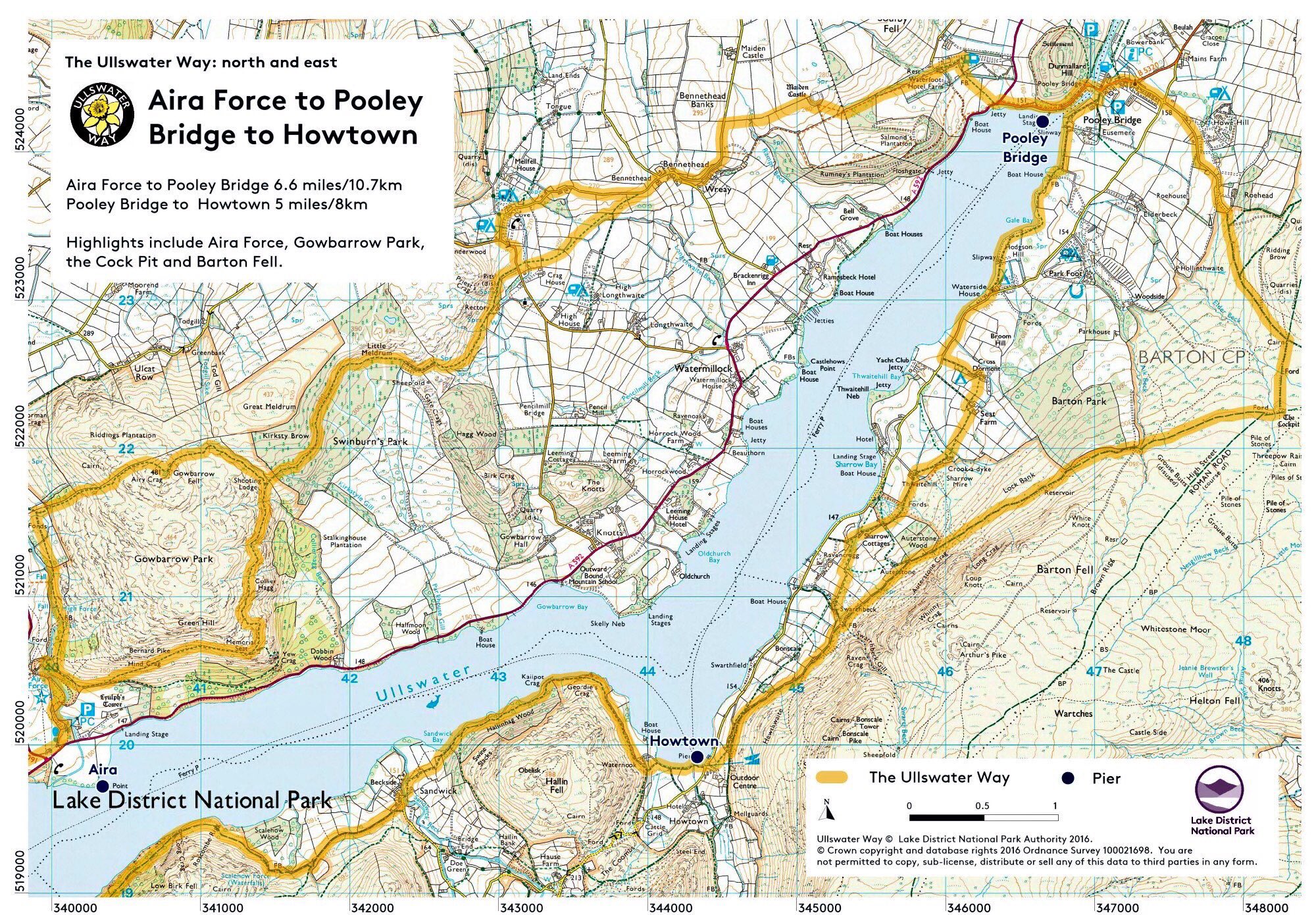 Map Of Ullswater Area Ullswater Way (@Theullswaterway) / Twitter