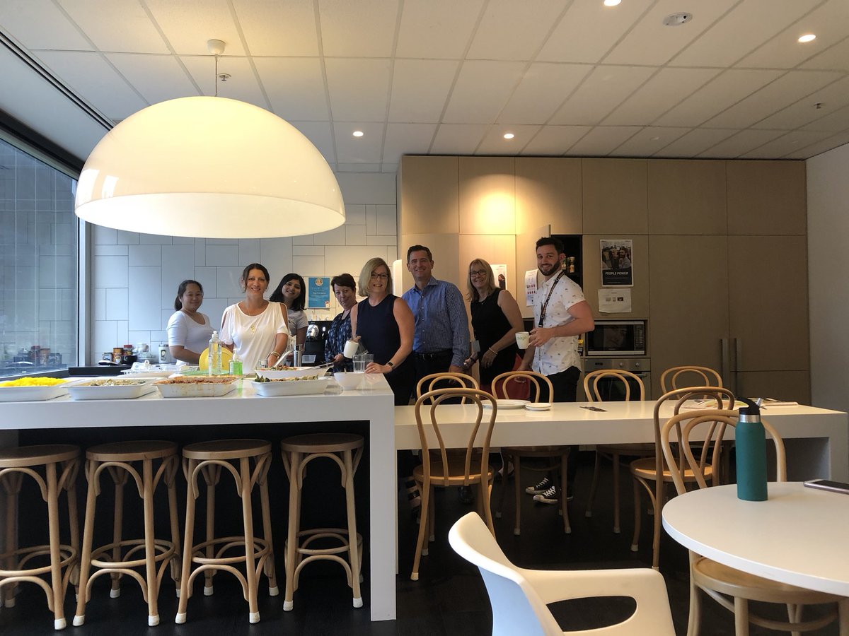 realrossstange's tweet photo. Great to welcome @emerick_jim to our Melbourne office last week and share some Aussieness!! Now it’s Sydney’s turn tomorrow @jennyschroder1 https://t.co/g3kFEbooky