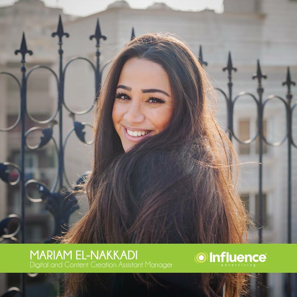 InfluenceCommEG's tweet image. Meet Mariam El Nakkadi, an ex-#InfluencePR, now flourishing as the Digital and Content Creation Assistant Manager at #InfluenceDigital.She eats memes for breakfast, loves poetry, is crazy about makeup and always screams "YAAAS QUEEN" for no apparent reason. #MeetTheInfluencers
