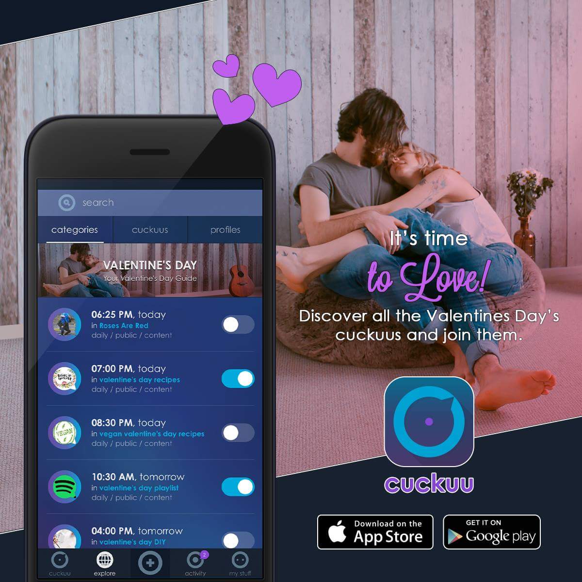 Valentine’s day is almost here and we already have everything to make this day even more special. 💕
In the category "Valentine's Day" you will be able to have fun with everything we have prepared for you.