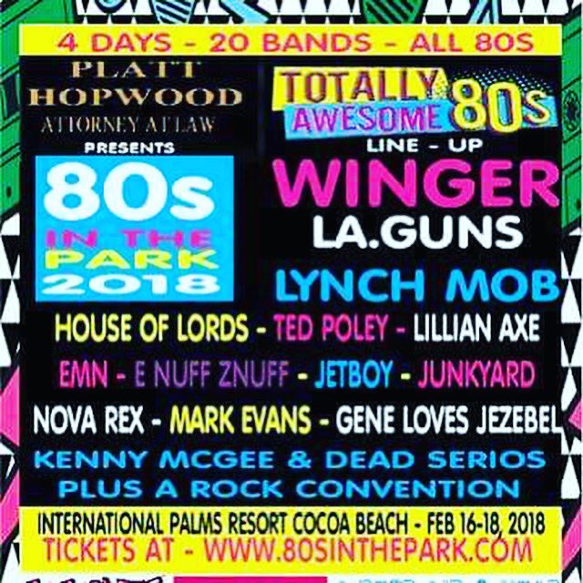 *MAJOR 1980’s ROCK CONCERT!*

#RockMusic #80sRock #NovaRex #Winger #LAGuns #LynchMob #TedPoley #EMN #HouseOfLords #Jetboy #MarkEvans #Junkyard #GeneLovesJezebel #ENuffZNuff #RockConcert #Concert #Classic #Retro #Rockin #1980s #80s