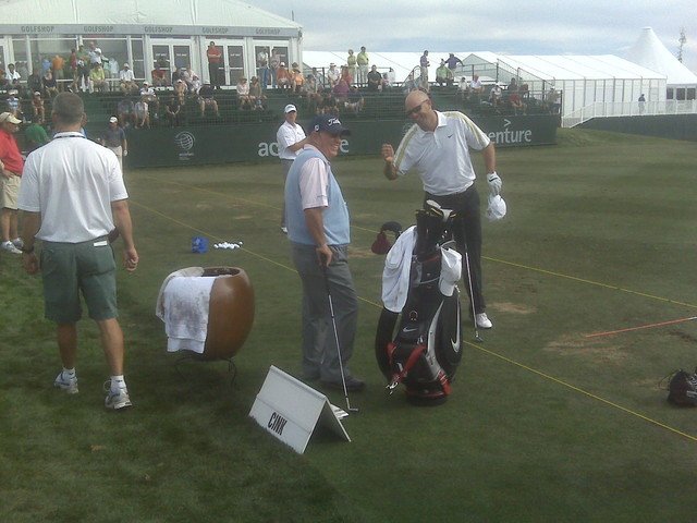 OnePureLineGolf's tweet photo. #whatsinthebag Butch Harmon and @StewartCink one of, if not the, top coach in the world warming-up w/ our PureOne training club, #ThePureOne IMPROVE BALL-STRIKING, CONSISTENCY & CONFIDENCE @CH3golf #golf #PGA @PGA @PGATour #golfclub #golfing #pgaplayers #pgatour https://t.co/PyUwfk7cLJ