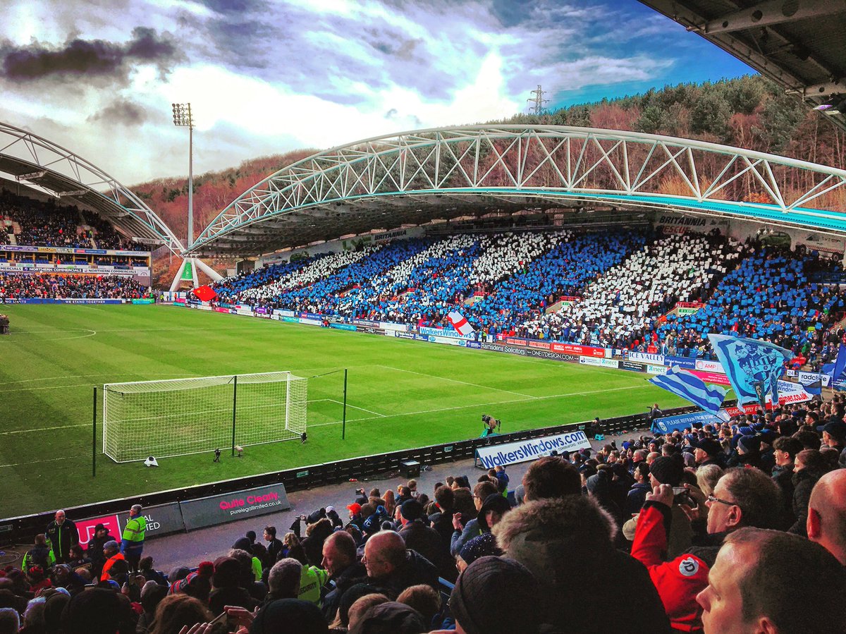Jackson94Mark's tweet photo. Absolutely no question about it, @htafcdotcom have the best atmosphere in the league! 
For them to acknowledge the trip #afcb fans made as well, classy club and hope they stay up 👏🏼 #htafc https://t.co/EnAiMFz7oM