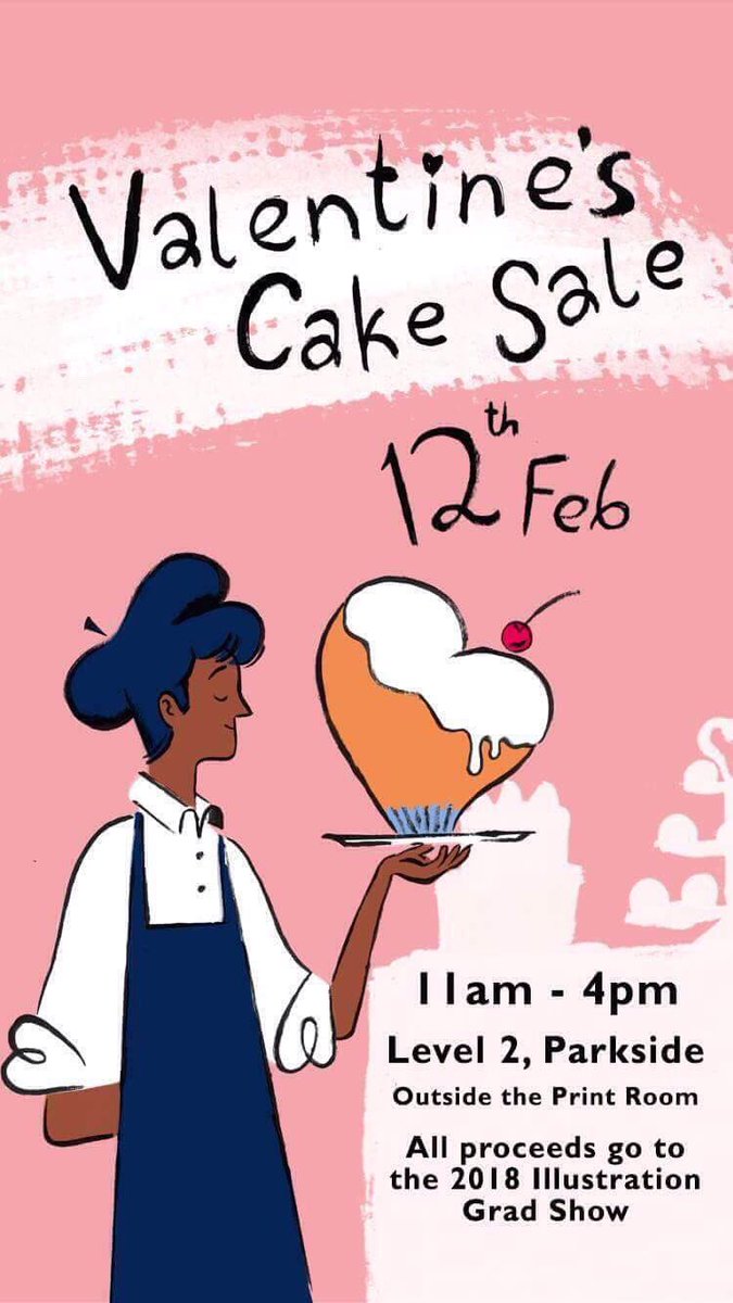 Hey guys come support the illustration students tomorrow ❤️