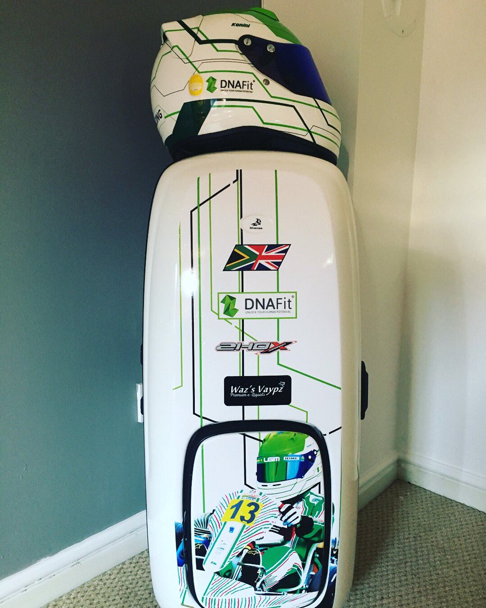 MJ13Racing's tweet photo. Prepping for the 2018 season thanks for the cool print @thedrivercase | “If you don’t build your dreams, someone else will hire you to build theirs” | @mrvaypz @DNAFitHQ @glosaf @lasarowa @pumelasalela @Brand_SA @shoxperformance #strawberryracing #2018goalsstartnow https://t.co/t8D6d8YlLa