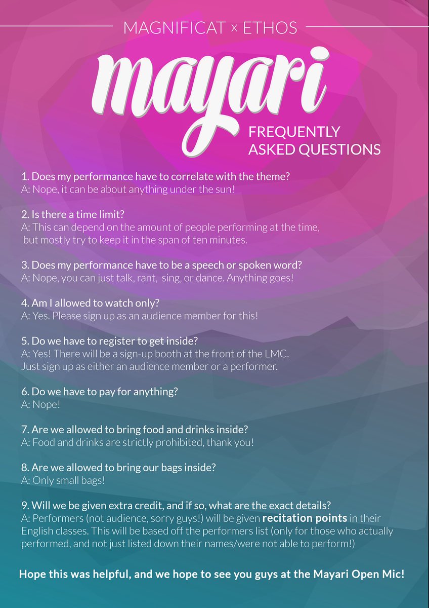 verygikit's tweet photo. IMPORTANTTTT

THIS IS YOUR CHANCE TO SPEAK UP! May it be about school, life, or your GATC crushie 😉 COME AND JOIN US at the Mayari Open Mic on February 12-13! #Mayari2018 https://t.co/J5Ir14xgt2