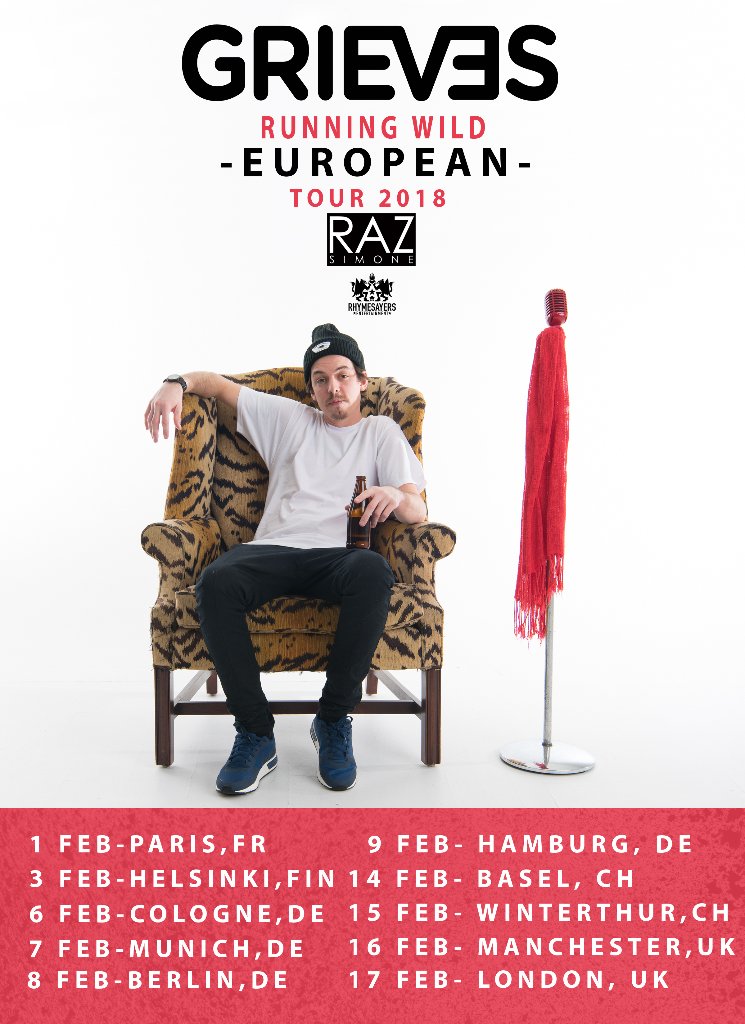 rhymesayers's tweet photo. BASEL, CH: Don't miss @Grievesmusic in a FEW DAYS at @sommercasino on the #RunningWildTour
Tickets + Info: https://t.co/3oQRO4f0cB https://t.co/GTDIfDnSzC
