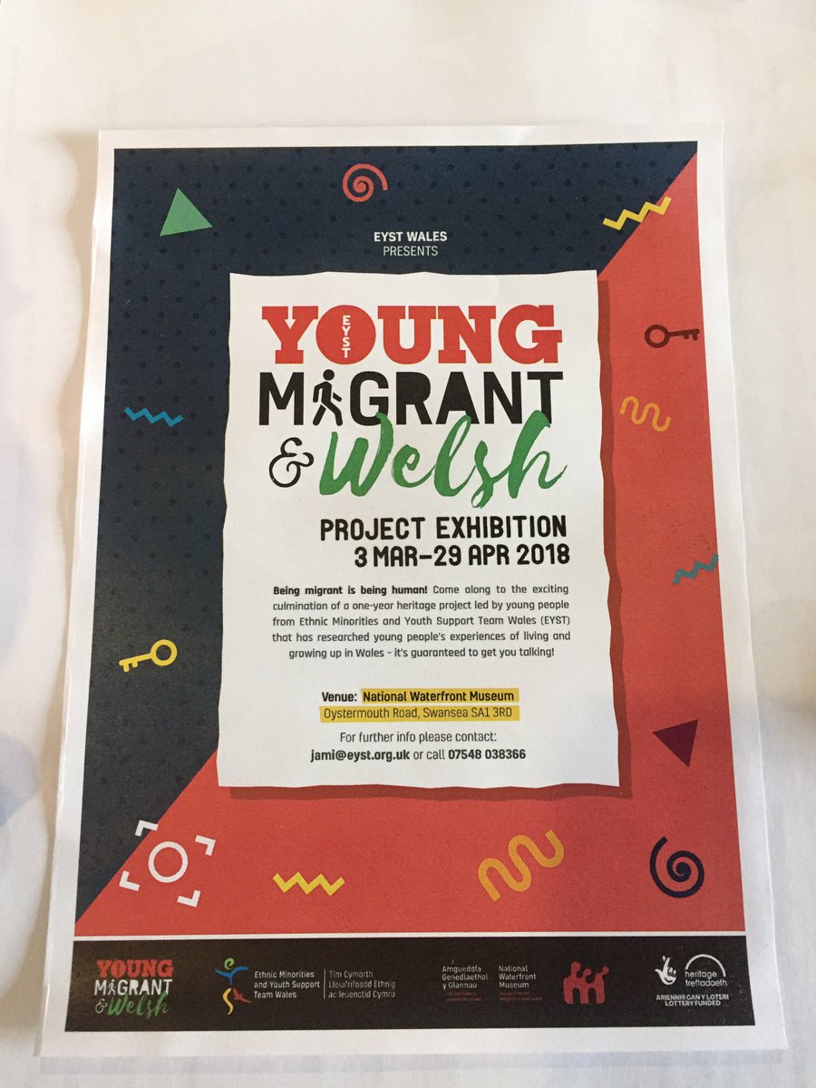 Young Migrant &amp; Welsh Project Exhibition #BeingMigrantIsBeingHuman <a href="/eystwales/">EYST- Ethnic Minorities & Youth Support Team Wales</a>