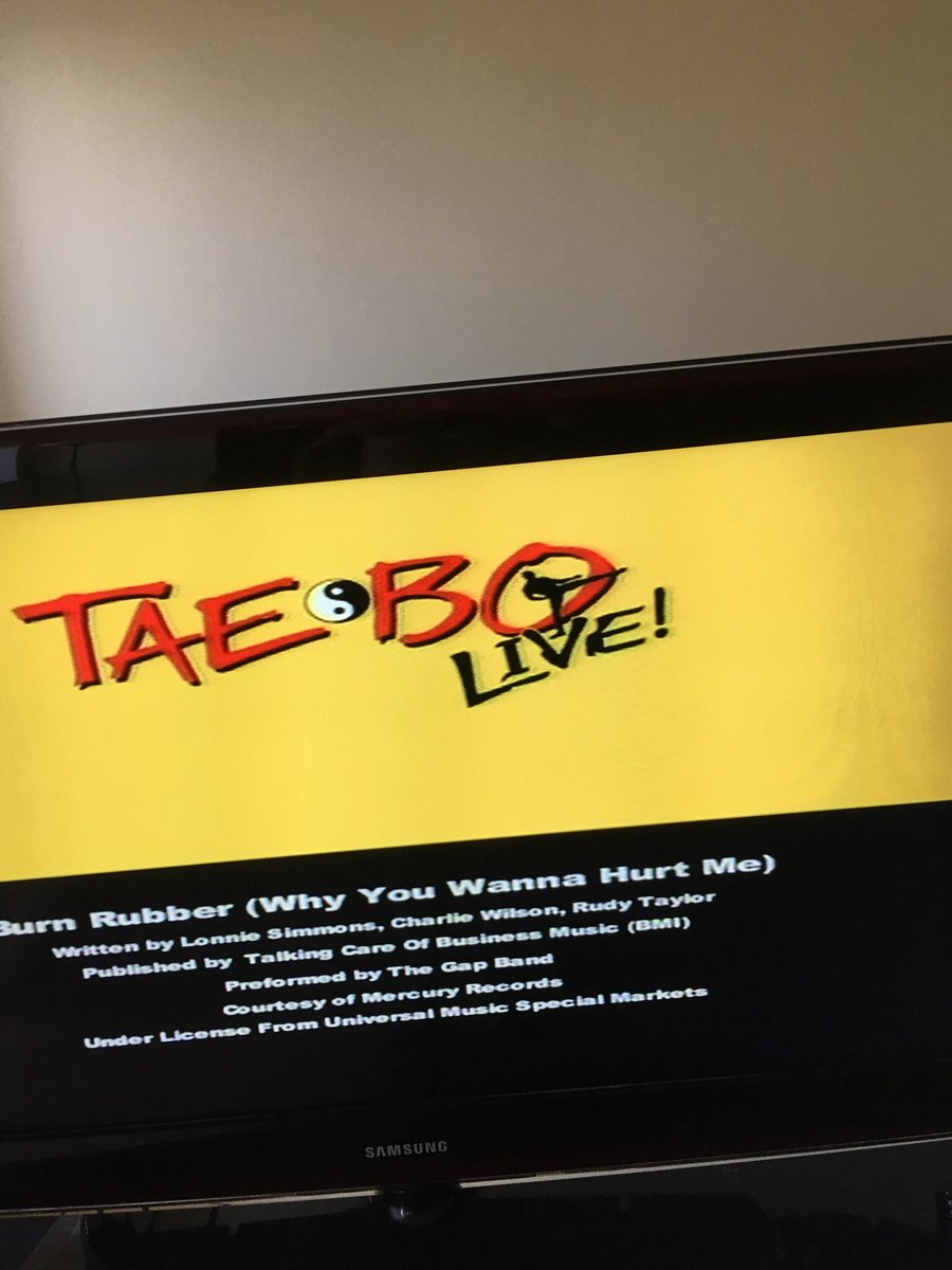 BuffRunner's tweet image. Yeah, so I did this today #TaeBo