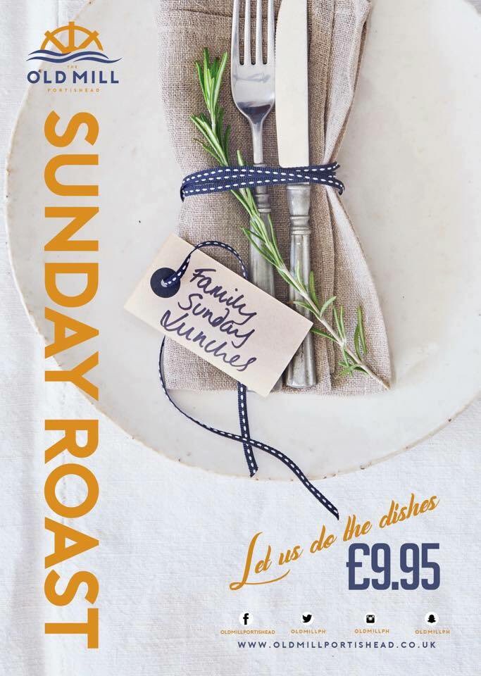 oldmillPH's tweet image. It&apos;s Sunday, time for an Old Mill Roast
Just £9.95 all day #portishead #oldmill #roast