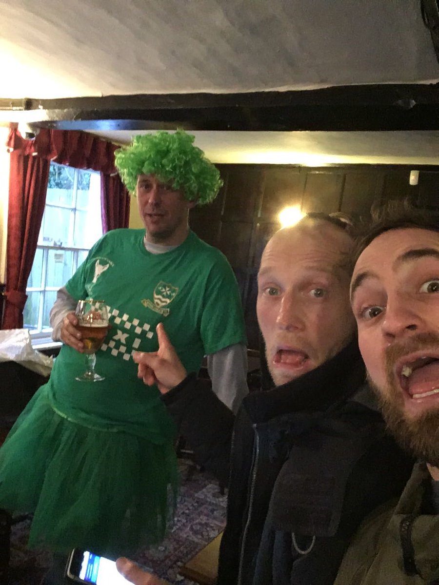 Hunter with the pair that stitched him up on yesterdays Tutu vote!! #Tutu #Sutts #Vetsfootball #Stitchup