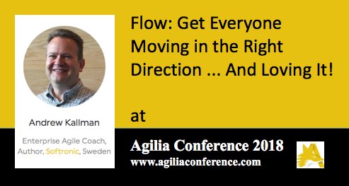 agiliaconf's tweet photo. Flow: Get Everyone Moving in the Right Direction...And Loving It (The Journey to a Truly Collaborative Culture) by @akallman at Agilia Conference #agilia18 #flow #conference #agile @aguarrawolf https://t.co/ATBR9UIm3E https://t.co/DeyJPoBNoB