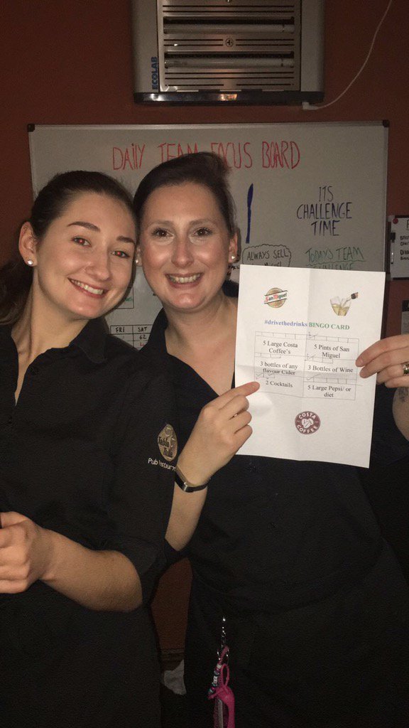 #drivethedrinksweek my lovely Jo and Chloe getting them bingo cards ticked off 👍 <a href="/SteveAdamsTT/">Steve Adams</a> <a href="/StaplesClaire/">claire staples</a>