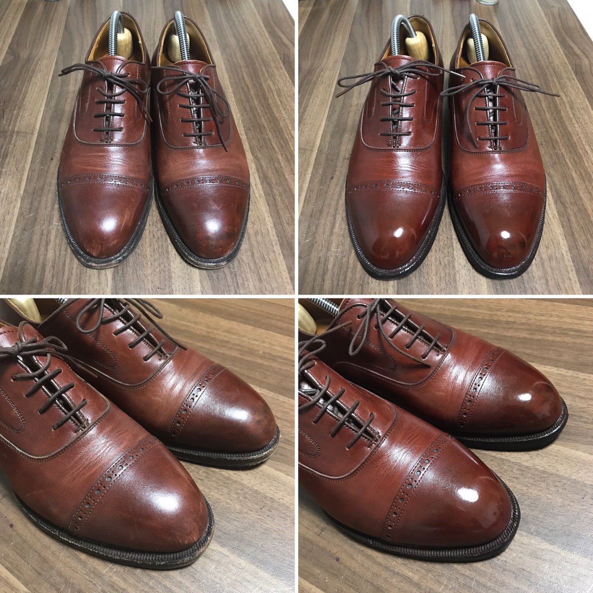 【Before&After】
#johnstonandmurphy
.
#仙台靴磨き #靴磨き #仙台 
#shoeshine #shoepolish #shoecare #sendai #bootblack #saphirnoir