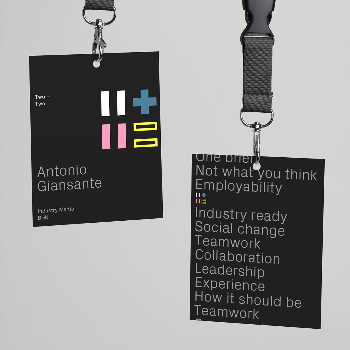 BGNMCR's tweet photo. Naming and brand identity for our friends at @CRLiveJobs for their new one day collaboration event, Two + Two. An event bringing students from design, marketing and tech together with the aim of creating social change. https://t.co/QsPprwRJw7