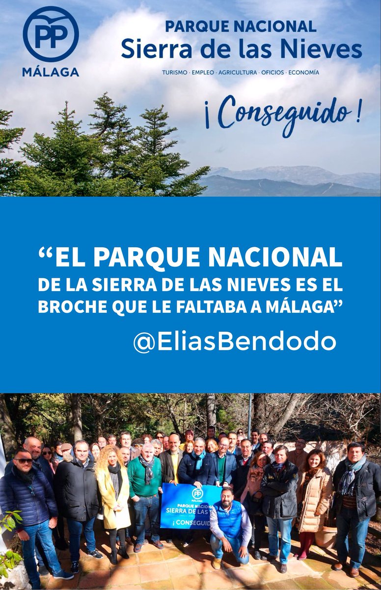 PPMalaga's tweet photo. 🌲 @eliasbendodo “El Parque Nacional de la Sierra de las Nieves es el broche que le faltaba a #Málaga” https://t.co/lEpkJOsBtK