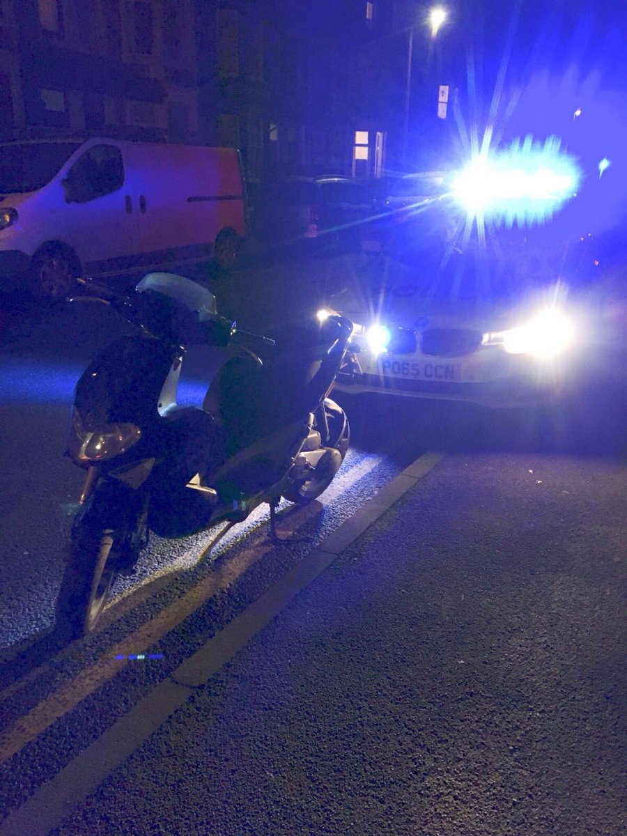 LancsSpecials's tweet photo. SC 9817 from Morecambe and #Team1TacOps #HO57 stopped the learner rider of this bike for not displaying learner plates. Following a stop check it revealed that he also had no insurance. Vehicle recovered. He has been reported for no insurance https://t.co/3yzVmnXvmR