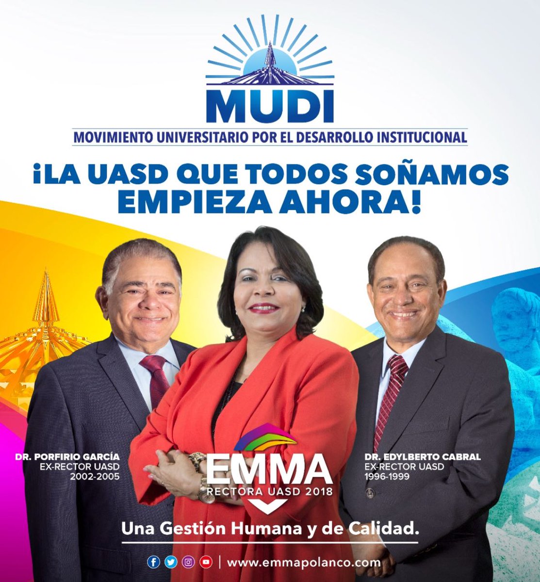 AmauryReyna's tweet photo. Junto a Porfirio y Edylberto llegan decenas de universitarios y universitarias que junto al #MUDIconEMMA, trabajarán para seguir construyendo el camino hacia la victoria, y por consiguiente, hacia la construcción de los sueños de todos y todas de lograr una mejor UASD. https://t.co/jAohiRzRQJ