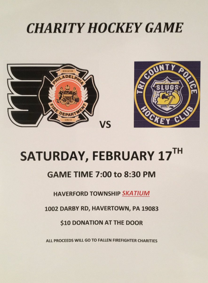 ChoiceCleanGear's tweet image. Please consider coming out to support the Charity Hockey game at the @HavSkatium in honor of @PhillyFireDept Captain Matt LeTourneau, Saturday night 7pm.