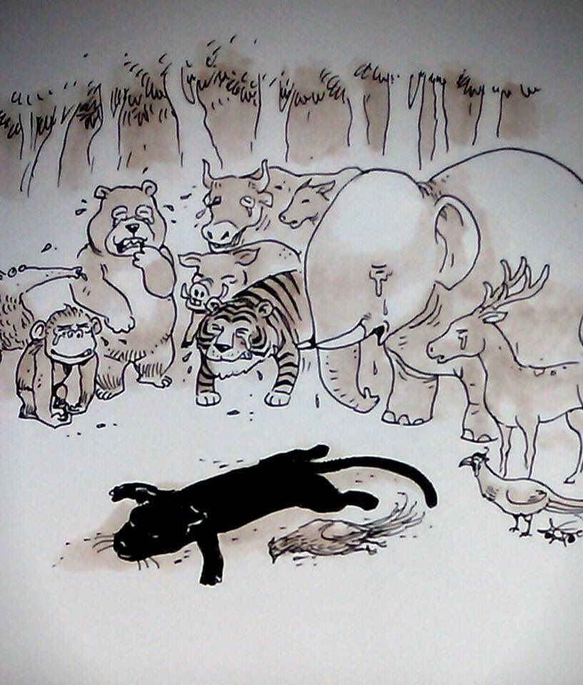tonzaram6's tweet photo. ไม่มีคำพูด #BlackPantherWasKilledinThaiand #ทุ่งใหญ่ https://t.co/0gRHkwVLpQ