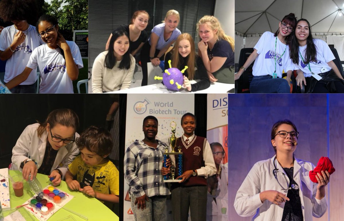 The #WBT2017 young #WomeninScience ambassadors #ChooseScience and shared their curiosity for biotech topics to their global communities in <a href="/mc2coruna/">Museos Científicos Coruñeses</a> <a href="/Heurekafi/">Heureka</a> <a href="/cnkopernik/">CentrumNaukiKopernik</a> <a href="/museudavida/">Museu da Vida Fiocruz</a> and <a href="/SciBono/">Sci-Bono Discovery Centre</a> ! ow.ly/195q30ikf81