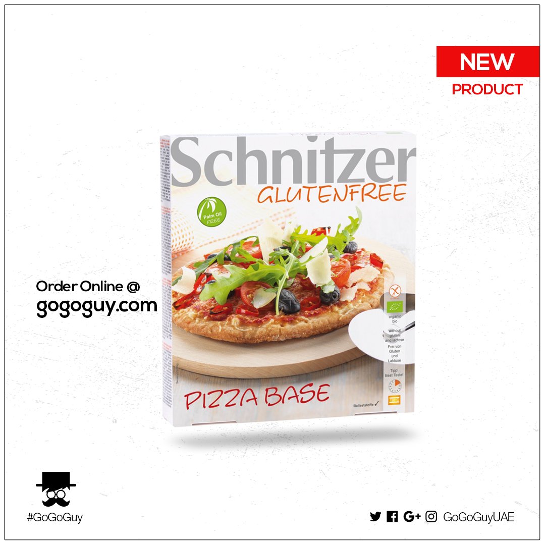 GoGoGuyUAE's tweet photo. Only thing better than enjoying a comforting pizza is making one yourself. 🍕😁

With Schnitzer's #Organic #GlutenFree Pizza Base, it just got a whole lot easier just add the toppings of your choice and enjoy a #homemade #pizza in no-time!

Order here: https://t.co/k0V2pVpTBs https://t.co/AAawf24qcK