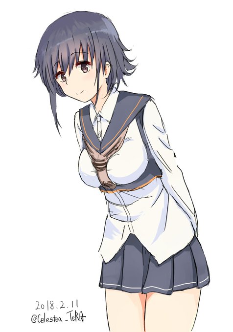 #艦これ版深夜の真剣お絵描き60分一本勝負
#艦これ版真剣お絵描き60分一本勝負_20180211
伊13「提督、お待たせしました。」 