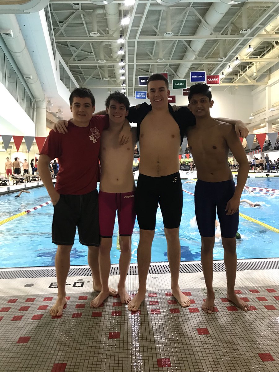 Boys medley relay gets 12th place and qualified for states!