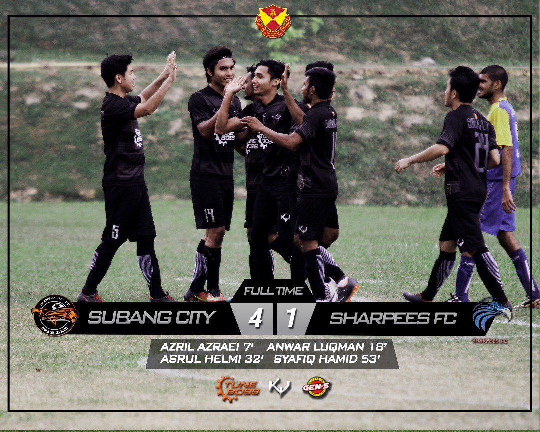 SubangCityFC's tweet photo. Dua satu kocik bonar, ompek satu sonyum lebar! 
Kemenangan yang keempat musim ini!
Terima kasih @aeidraqi dan bapanya sudi hadir menyokong tadi 💪
#SubangCityFC
#BraveIn
#TuneBoss
#KakiJersiDotCom https://t.co/Bd3IMxJZD9